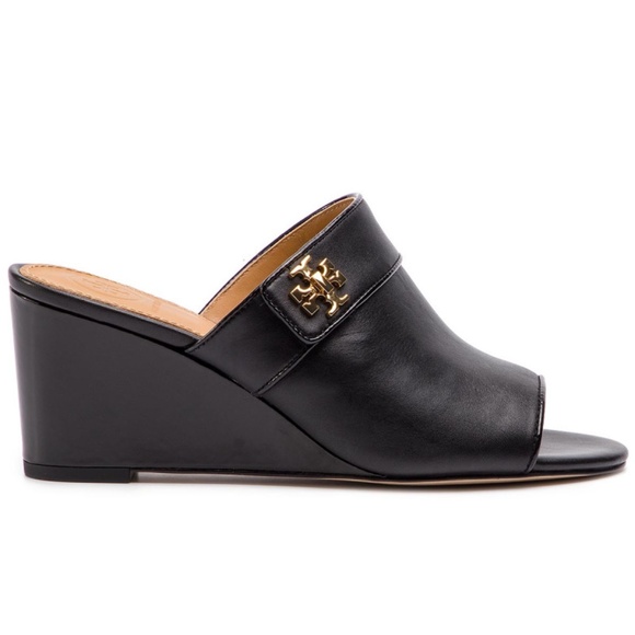 TORY BURCH Kira Open Toe Mule in Black - Picture 2 of 2
